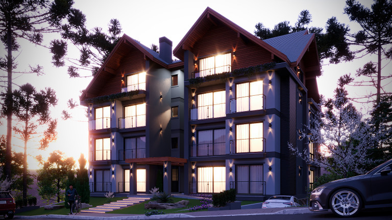 Imagem Apartamento com 1 Quarto à Venda, 46 m² em Moura - Gramado Imagem Apartamento com 1 Quarto à Venda, 46 m² em Moura - Gramado
