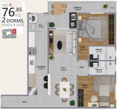 Imagem Apartamento com 2 Quartos à Venda, 77 m² em Forte - Praia Grande Imagem Apartamento com 2 Quartos à Venda, 77 m² em Forte - Praia Grande
