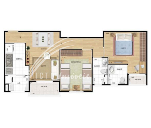Imagem Imóvel com 2 Quartos à Venda, 74 m² em Vila Sanches - São José Dos Campos Imagem Imóvel com 2 Quartos à Venda, 74 m² em Vila Sanches - São José Dos Campos