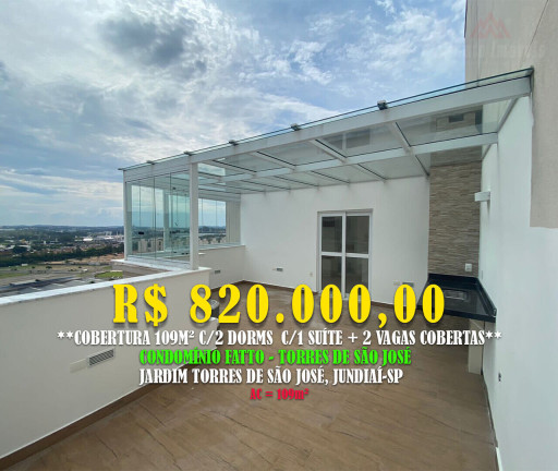 Apartamento com 2 Quartos à Venda, 109 m² em Jardim Torres São José - Jundiaí