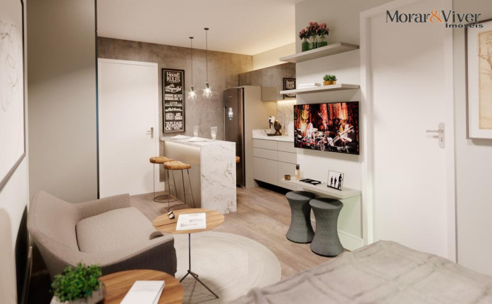 Imagem Apartamento com 1 Quarto à Venda, 23 m² em Centro - Curitiba