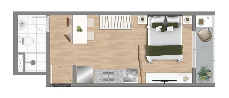 Imagem Apartamento com 1 Quarto à Venda, 24 m² em Vila Buarque - São Paulo