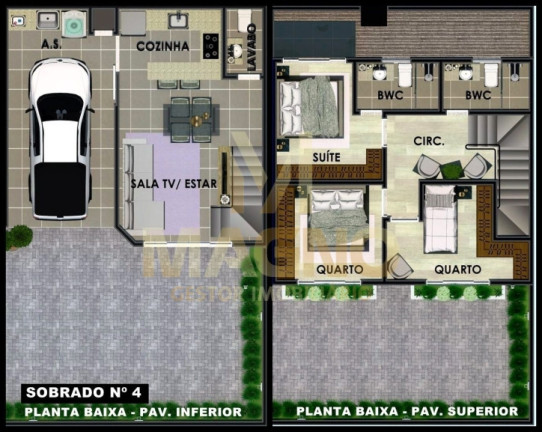 Imagem Sobrado com 3 Quartos à Venda, 98 m² em Coqueiral - Cascavel