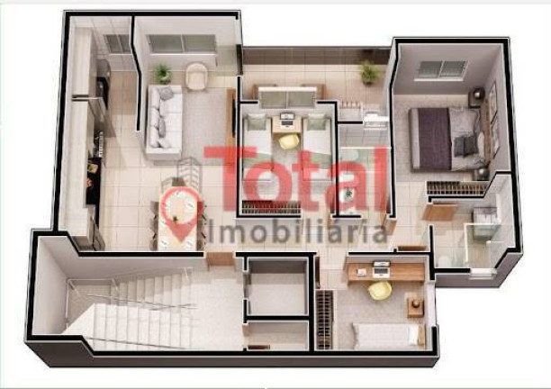 Apartamento com 3 Quartos à Venda,  em Villa Militar - Ipatinga