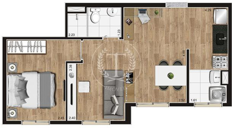 Imagem Apartamento com 2 Quartos à Venda, 41 m² em Parque Arariba - São Paulo