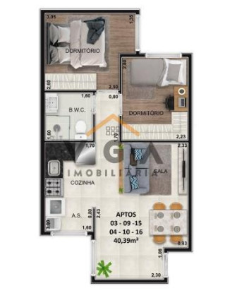 Imagem Imóvel com 2 Quartos à Venda, 41 m² em Cidade Patriarca - São Paulo