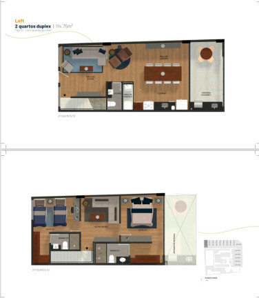 Imagem Imóvel com 2 Quartos à Venda, 114 m² em Norte (águas Claras) - Brasília