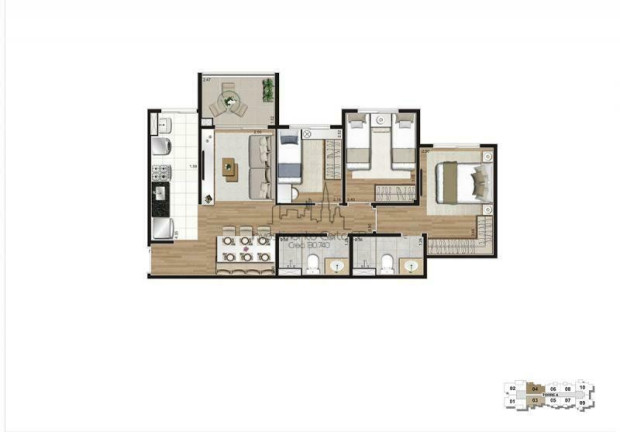 Imagem Apartamento com 3 Quartos à Venda, 67 m² em Mooca - São Paulo Imagem Apartamento com 3 Quartos à Venda, 67 m² em Mooca - São Paulo