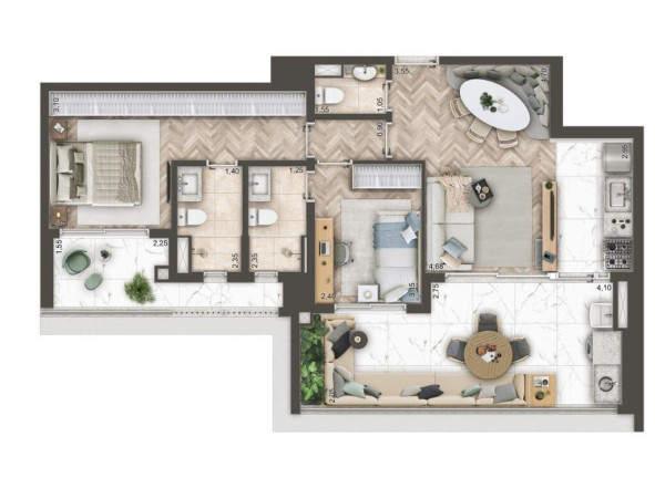 Imagem Apartamento com 2 Quartos à Venda, 101 m² em Brooklin Novo - São Paulo Imagem Apartamento com 2 Quartos à Venda, 101 m² em Brooklin Novo - São Paulo