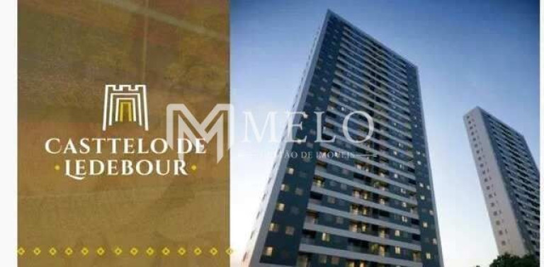 Apartamento com 2 Quartos à Venda, 52 m² em Campo Grande - Recife