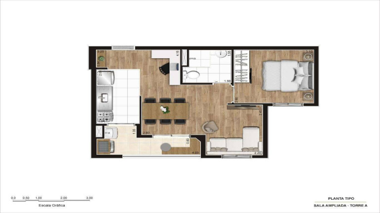 Imagem Apartamento com 2 Quartos à Venda, 44 m² em Vila Guaca - São Paulo