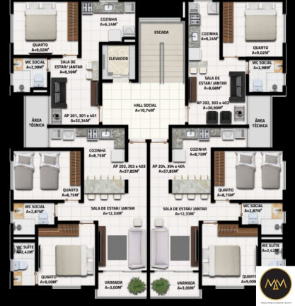 Imagem Apartamento com 2 Quartos à Venda, 58 m² em Jardim São Paulo - João Pessoa Imagem Apartamento com 2 Quartos à Venda, 58 m² em Jardim São Paulo - João Pessoa