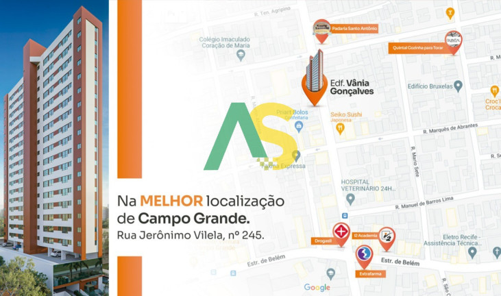 Imagem Imóvel com 1 Quarto à Venda, 32 m² em Campo Grande - Recife Imagem Imóvel com 1 Quarto à Venda, 32 m² em Campo Grande - Recife