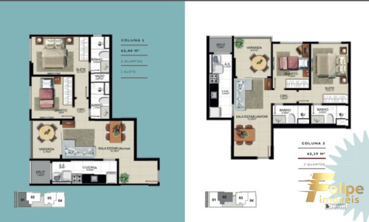 Imagem Imóvel com 2 Quartos à Venda, 62 m² em Praia Do Suá - Vitória