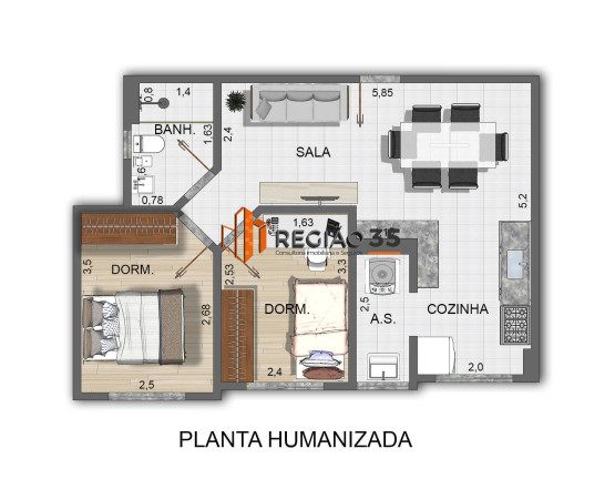 Imagem Apartamento com 2 Quartos à Venda, 51 m² em Residencial Summer Ville - Poços De Caldas Imagem Apartamento com 2 Quartos à Venda, 51 m² em Residencial Summer Ville - Poços De Caldas