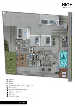 Imagem Apartamento com 1 Quarto à Venda, 44 m² em Ponta Verde - Maceió