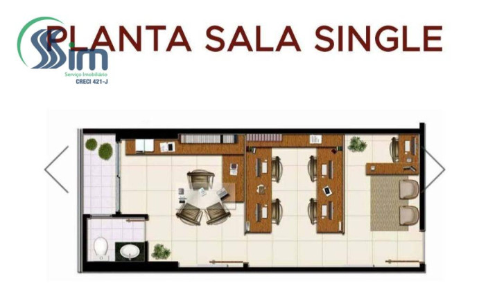 Imagem Sala Comercial à Venda, 30 m² em Edson Queiroz - Fortaleza