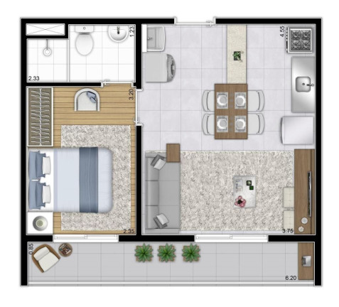 Imagem Apartamento com 2 Quartos à Venda, 33 m² em Barra Funda - São Paulo Imagem Apartamento com 2 Quartos à Venda, 33 m² em Barra Funda - São Paulo