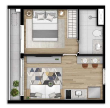 Imagem Apartamento com 1 Quarto à Venda, 29 m² em Vila Madalena - São Paulo Imagem Apartamento com 1 Quarto à Venda, 29 m² em Vila Madalena - São Paulo