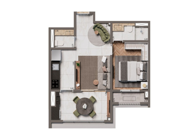 Imagem Apartamento com 1 Quarto à Venda, 46 m² em Santo Amaro - São Paulo