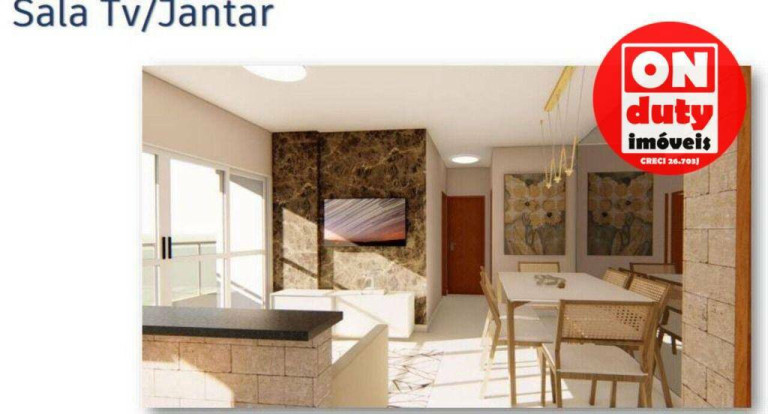 Apartamento com 2 Quartos à Venda, 75 m² em José Menino - Santos