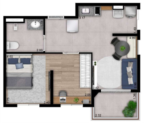 Imagem Apartamento com 1 Quarto à Venda, 40 m² em Perdizes - São Paulo