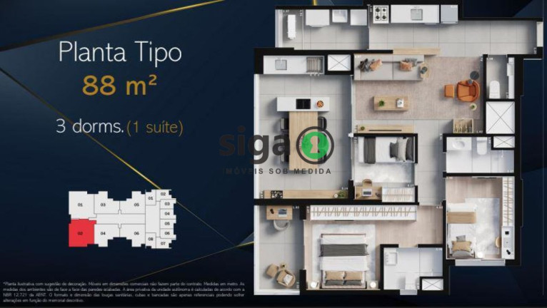 Imagem Apartamento com 3 Quartos à Venda, 88 m² em Vila Romana - São Paulo