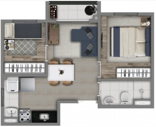 Imagem Imóvel com 2 Quartos à Venda, 36 m² em água Branca - São Paulo