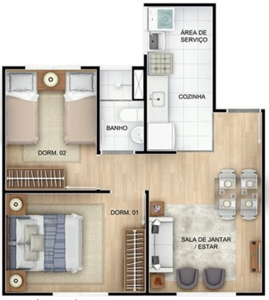 Imagem Imóvel com 1 Quarto à Venda, 40 m² em Cabuçu - Nova Iguaçu