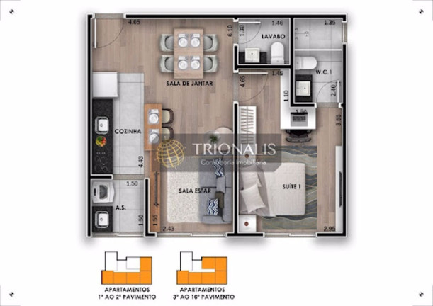 Imagem Apartamento com 1 Quarto à Venda, 46 m² em Alvinópolis - Atibaia Imagem Apartamento com 1 Quarto à Venda, 46 m² em Alvinópolis - Atibaia