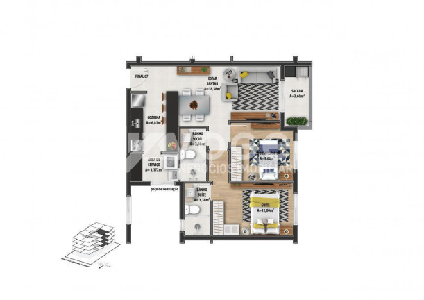 Imagem Apartamento com 2 Quartos à Venda, 85 m² em Rio Branco - Novo Hamburgo Imagem Apartamento com 2 Quartos à Venda, 85 m² em Rio Branco - Novo Hamburgo