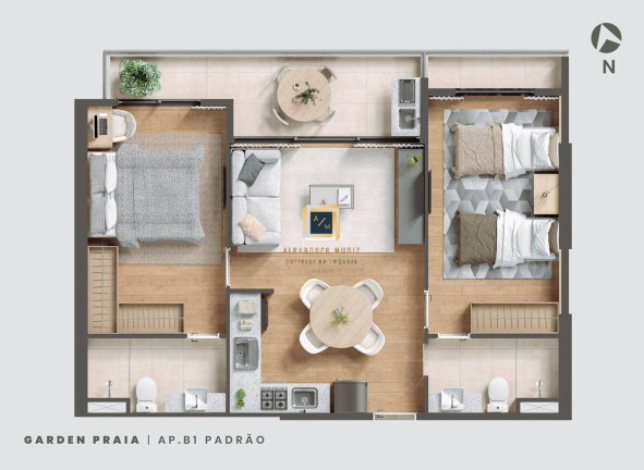 Imagem Apartamento com 2 Quartos à Venda, 70 m² em Meireles - Fortaleza Imagem Apartamento com 2 Quartos à Venda, 70 m² em Meireles - Fortaleza