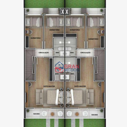 Imagem Sobrado com 3 Quartos à Venda, 121 m² em Pinheirinho - Curitiba