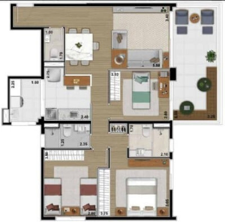 Imagem Apartamento com 3 Quartos à Venda, 132 m² em Alto Da Lapa - São Paulo