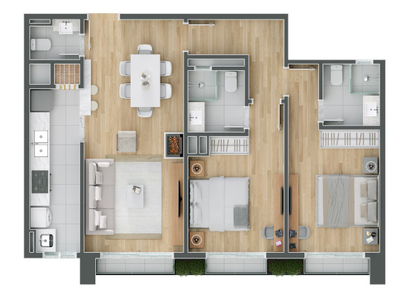Imagem Apartamento com 2 Quartos à Venda, 79 m² em Centro - Gramado Imagem Apartamento com 2 Quartos à Venda, 79 m² em Centro - Gramado