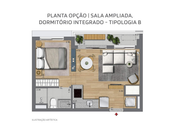 Imagem Apartamento com 2 Quartos à Venda, 36 m² em Alto Da Boa Vista - São Paulo