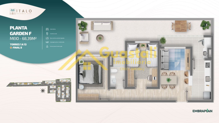 Imagem Apartamento com 2 Quartos à Venda, 49 m² em Jardim Abaeté - Piracicaba Imagem Apartamento com 2 Quartos à Venda, 49 m² em Jardim Abaeté - Piracicaba