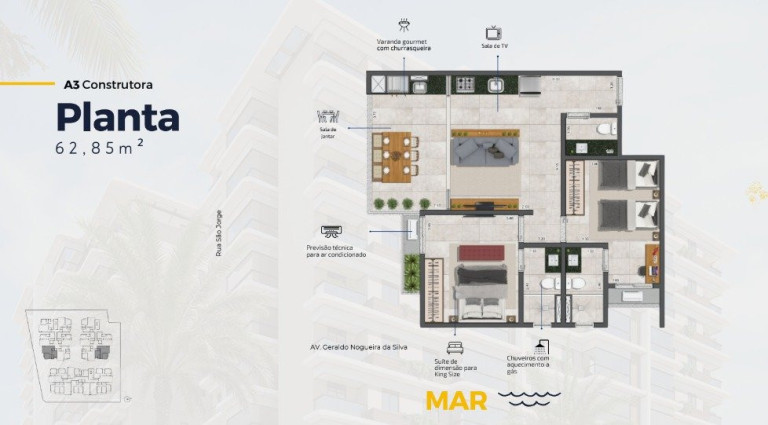 Imagem Apartamento com 2 Quartos à Venda, 59 m² em Praia Das Palmeiras - Caraguatatuba Imagem Apartamento com 2 Quartos à Venda, 59 m² em Praia Das Palmeiras - Caraguatatuba