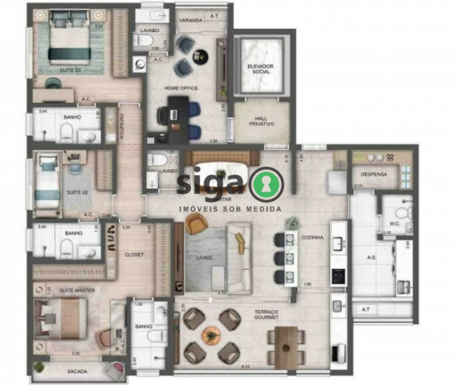 Imagem Apartamento com 3 Quartos à Venda, 142 m² em Perdizes - São Paulo