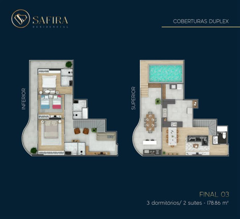 Imagem Apartamento com 3 Quartos à Venda, 179 m² em Guilhermina - Praia Grande