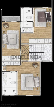 Imagem Sobrado com 3 Quartos à Venda, 155 m² em Costeira - São José Dos Pinhais
