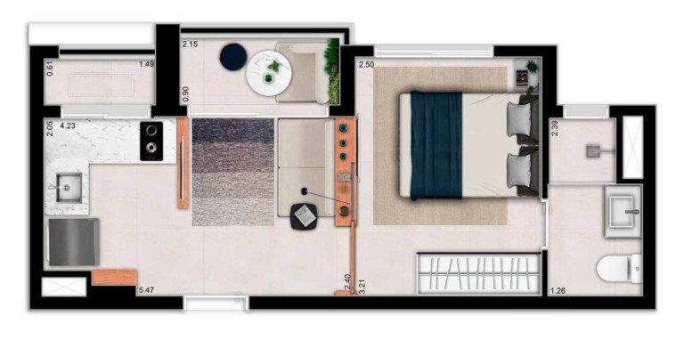 Imagem Apartamento com 2 Quartos à Venda, 44 m² em Santa Cecília - São Paulo