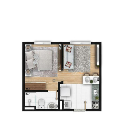 Imagem Apartamento com 2 Quartos à Venda, 61 m² em Cidade Industrial - Curitiba