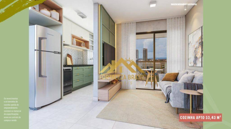 Imagem Imóvel com 2 Quartos à Venda, 53 m² em Presidente Kennedy - Fortaleza Imagem Imóvel com 2 Quartos à Venda, 53 m² em Presidente Kennedy - Fortaleza