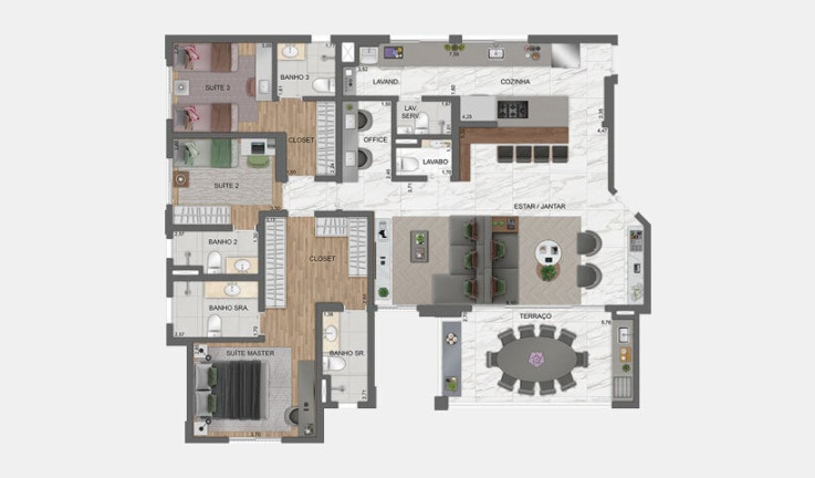 Imagem Apartamento com 4 Quartos à Venda, 132 m² em City América - São Paulo Imagem Apartamento com 4 Quartos à Venda, 132 m² em City América - São Paulo