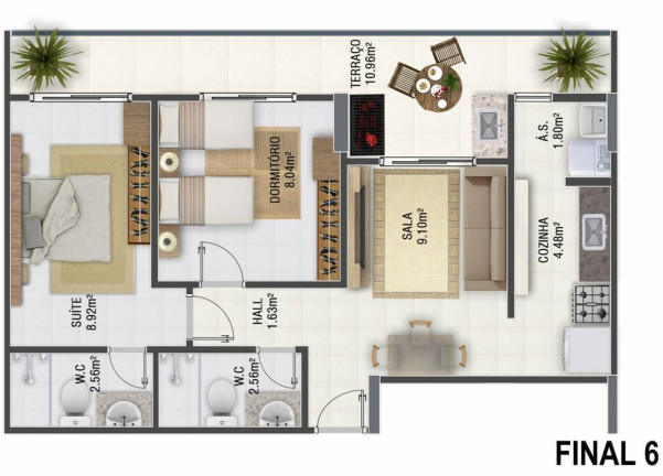 Imagem Apartamento com 2 Quartos à Venda, 57 m² em Guilhermina - Praia Grande Imagem Apartamento com 2 Quartos à Venda, 57 m² em Guilhermina - Praia Grande