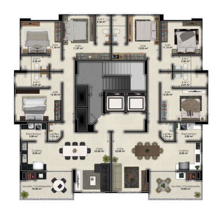 Imagem Apartamento com 3 Quartos à Venda, 106 m² em Meia Praia - Itapema Imagem Apartamento com 3 Quartos à Venda, 106 m² em Meia Praia - Itapema