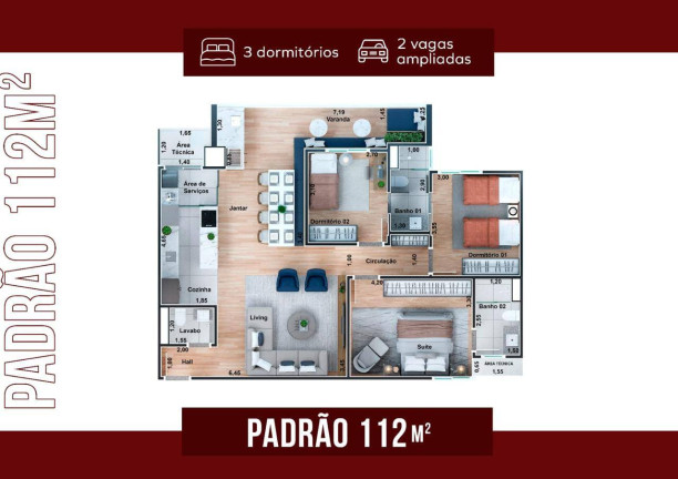 Imagem Apartamento à Venda, em Vila Costa - Taubaté Imagem Apartamento à Venda, em Vila Costa - Taubaté