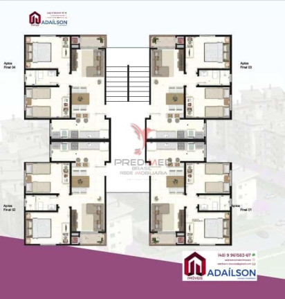 Imagem Apartamento com 2 Quartos à Venda, 59 m² em Biguaçu - Biguaçu Imagem Apartamento com 2 Quartos à Venda, 59 m² em Biguaçu - Biguaçu