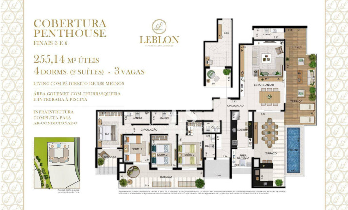 Imagem Cobertura com 4 Quartos à Venda, 255 m² em Riviera De São Lourenço - Bertioga